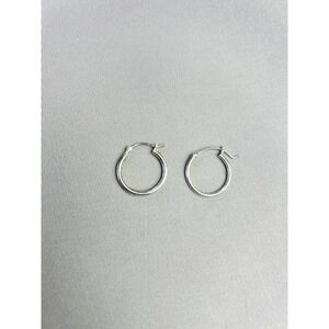 Hoop Earrings Minimalist Unmarked Metal Jewelry